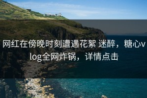 网红在傍晚时刻遭遇花絮 迷醉，糖心vlog全网炸锅，详情点击